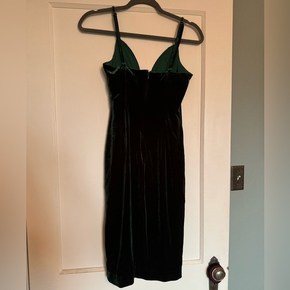 Revolve NBD Velvet Green Dress Shana - Picture 5 of 6